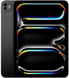 Планшет Apple iPad Pro (M4, 2024) 13" Wi-Fi + Cellular 1 ТБ, нанотекстурное стекло, «черный космос»