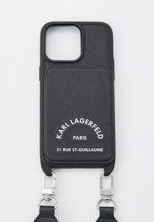 Чехол для iPhone Karl Lagerfeld 15 Pro Max, кросс-боди с кардслотом