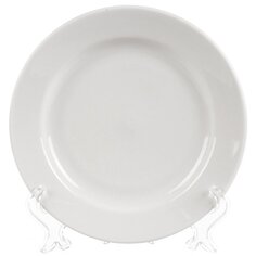 Тарелка десертная фарфор, 17.5 см, Гладкий край Белая, Дулевский фарфор, 037052