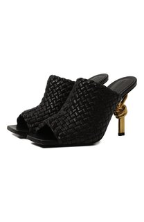 Кожаные мюли Knotted Intreccio Bottega Veneta