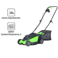 Газонокосилка электрическая Greenworks 2517807 1200 Вт 32 см