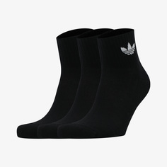 Носки средние Носки adidas, 3 пары, Черный
