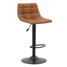 Стулья для кухни стул барный DALLAS 430х450х850(1060) мм полиуретан/металл коричневый