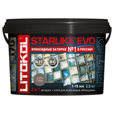 Затирки для плитки керамической и керамогранита затирка для швов LITOKOL Starlike Evo 1-15мм 2,5кг какао, арт. S.230/2,5