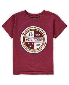 Бордовая футболка с логотипом Washington Commanders для мальчиков и девочек дошкольного возраста Outerstuff, красный