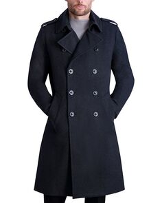Двубортное пальто стандартного кроя KARL LAGERFELD PARIS, цвет Gray
