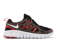 Кроссовки Nike Free Run 2 Gs &apos;Black Siren Red&apos;, черный