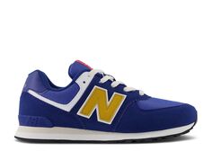 Кроссовки New Balance 574 Big Kid &apos;Night Sky Gold Fusion&apos;, синий