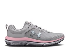 Кроссовки Under Armour Assert 10 Ac Gs Wide &apos;Halo Grey Pink Sugar&apos;, серый