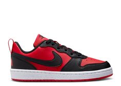 Кроссовки Nike Court Borough Low Recraft Gs &apos;Black University Red&apos;, красный