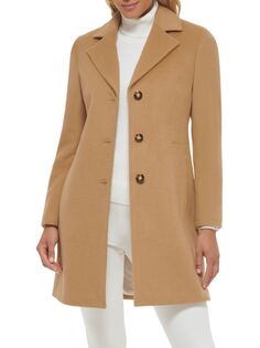 Пальто из смесовой шерсти Calvin Klein, цвет Camel