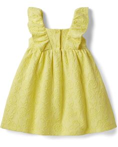 Платье Janie and Jack Mattelesse Flutter Sleeve Dress, желтый