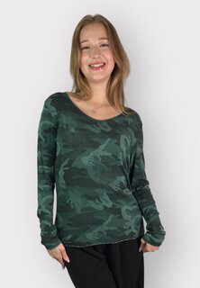 Рубашка с длинным рукавом CAMOUFLAGE GLITZERGARN&quot;&quot; Moda Romantica, цвет dunkelgrün