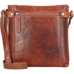 Сумка через плечо The Chesterfield Brand Antique Buff Umhängetasche Leder 22 см, коньячный