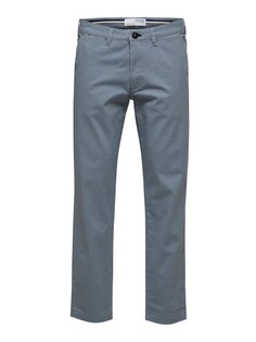 Тканевые брюки SELECTED HOMME Stoff/Chino MILES FLEX slim, синий