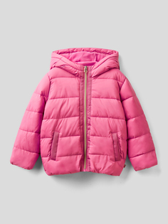 Стеганая куртка Benetton, розовый