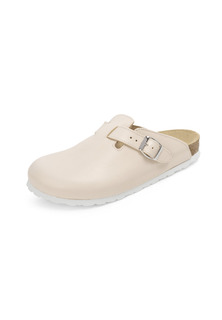 Сабо VITAFORM Olivengegerbtes (Nappa)Leder Clogs, бежевый