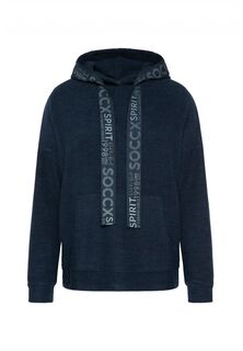 Толстовка soccx Hoodie &apos;Rock the Boat&apos;, синий