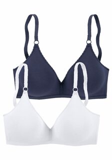 Бюстгальтер без косточек PETITE FLEUR Bralette BH, цвет marine+weiß