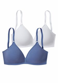 Бюстгальтер без косточек PETITE FLEUR Soft BH, цвет blau+weiß