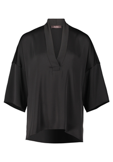 Блуза Vera Mont nshirt mit Seitenschlitzen, черный