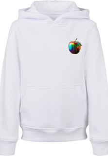 Пуловер F4NT4STIC Hoodie Colorfood Collection Rainbow Apple, белый