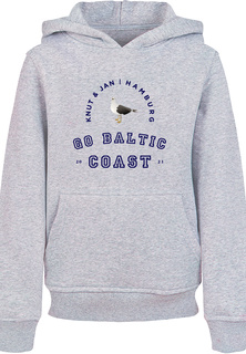 Пуловер F4NT4STIC Hoodie Möwe Knut &amp; Jan Hamburg, цвет grau meliert