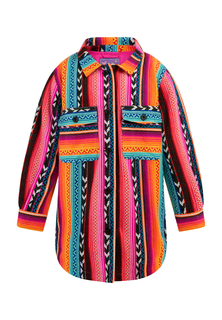 Куртка myMo KIDS Hemdjacke, цвет Mehrfarbig Neon Pink