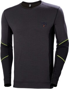 Лонгслив Helly Hansen Lifa Merino Crewneck, черный