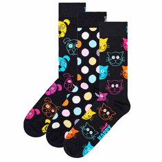 Носки Happy Socks 3 шт, цвет Dog
