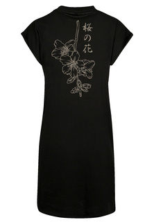 Платье F4NT4STIC Short Sleeve Dress Japan Flower, черный