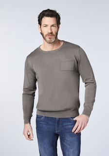 Пуловер Oklahoma Jeans Strick, серый