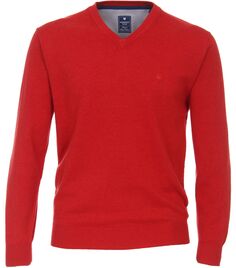 Пуловер Redmond V Ausschnitt, красный