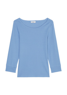 Рубашка Marc O&apos;Polo Ripp T Shirt mit 3/4 Ärmeln, цвет cornflower blue