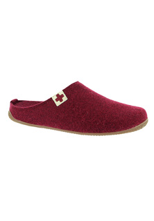 Тапочки Living Kitzbühel Pantoffeln Filz Schweizer Kreuz, цвет Dark cherry