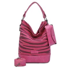 Сумка через плечо Fritzi aus Preußen Izzy07 Olga Canvas 27 cm, цвет zebra pink