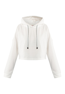 Толстовка IZIA Cropped Hoodie, белый