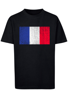 Футболка F4NT4STIC France Frankreich Flagge distressed, черный