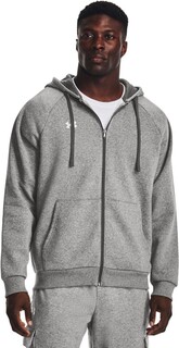 Толстовка Under Armour Hoodie UA Rival Fleece Fullzip Hoodie, серый