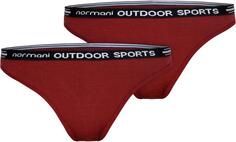 Трусы Normani Outdoor Sports 2er Pack Damen Merino Tanga „Dubbo“, красный