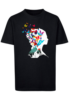 Футболка F4NT4STIC Schmetterling Silhouette TEE UNISEX, черный