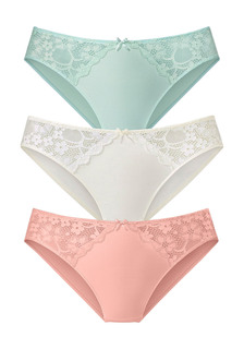 Трусы PETITE FLEUR, цвет pfirsich+mint+creme