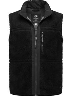 Утепленный жилет ragwear Plüsch Noory Vest, черный