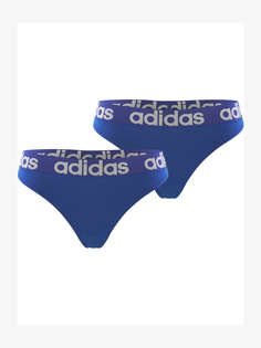 Трусы adidas Tanga Realasting Cotton, синий