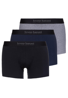 Трусы Bruno Banani Retro Short/Pant Energy Cotton, цвет Schwarz/Navy/Grau Melange