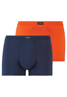Трусы Bruno Banani Retro Short/Pant Micro Simply, цвет Orangerot/Blaugrau