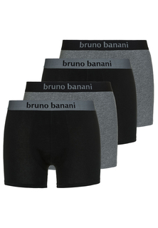 Трусы Bruno Banani Retro Short/Pant Flowing, цвет Schwarz/Grau Melange