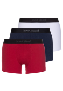 Трусы Bruno Banani Retro Short/Pant Energy Cotton, цвет Rot/Navy/Weiß