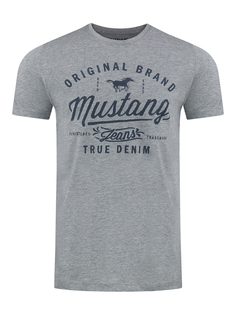 Футболка Mustang Basic Print, серый