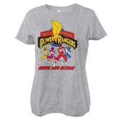 Футболка Power Rangers Morph Into Action Girly Tee, серый